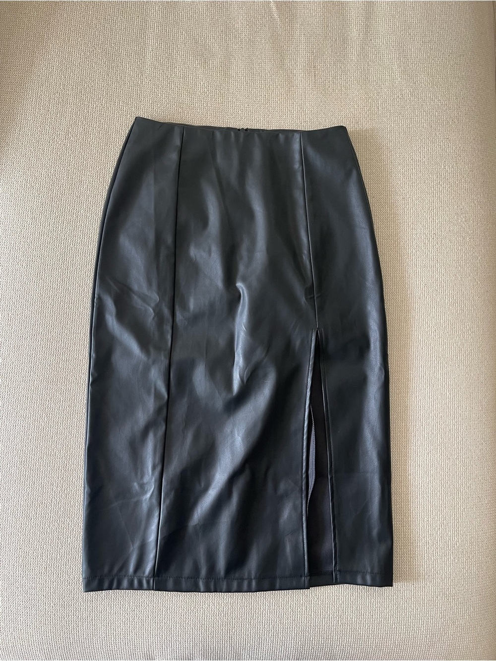 Faux Leather Skirt